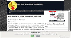 Desktop Screenshot of guitarsheetmusicsong.com