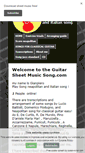 Mobile Screenshot of guitarsheetmusicsong.com